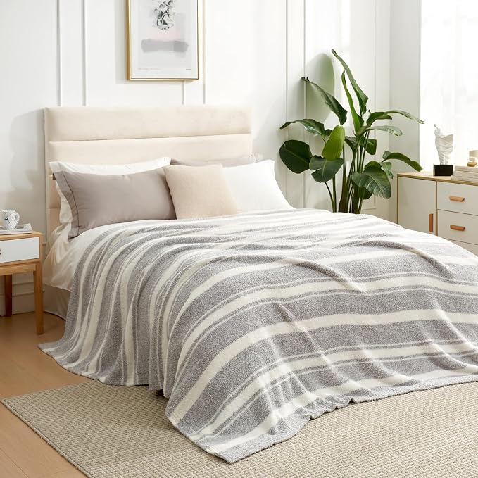 Snuggle Sac Queen Size Bedding Blankets, Super Soft Warm Blankets Cozy Knit - Image 2