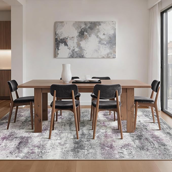 Area Rugs 8x10 for Living Room Bedroom, Modern Abstract Machine Washable Rug - Image 3