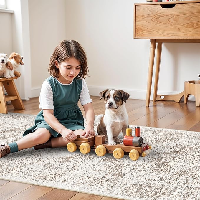 Washable 2'6''x16' Runner Rug - Image 4