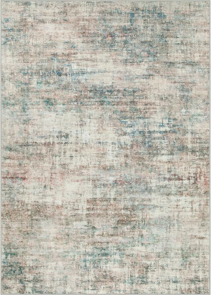 9x12 Area Rugs Washable Rug: Modern Abstract Living Room Rug Soft Anti-Skid - Image 8