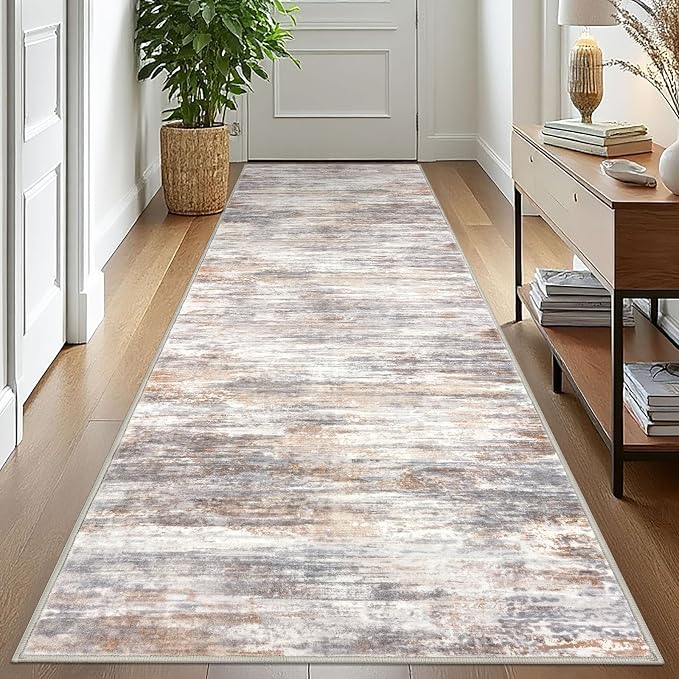 KOZYFLY 3x10 Ft Rug Modern Ombre Runner Rug by KOZYFLY