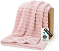 Bedsure GentleSoft Crystal Pink Twin Blanket by BEDSURE
