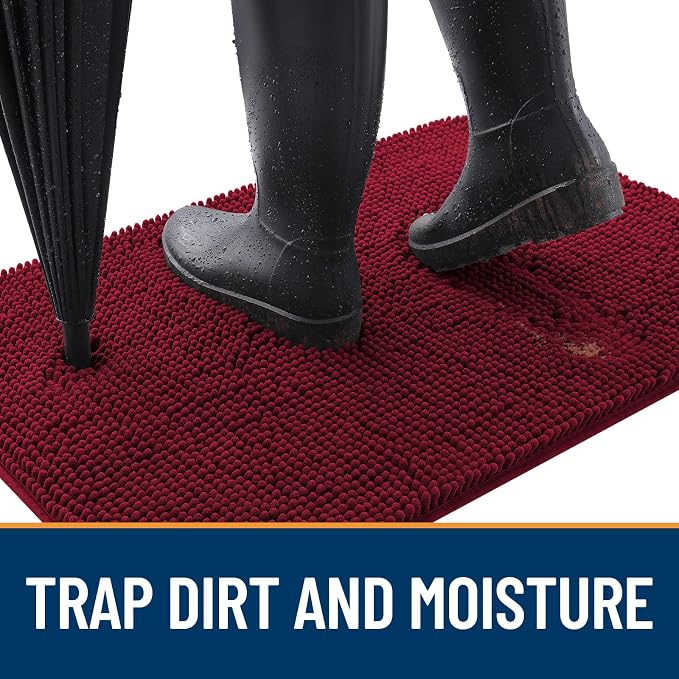 OLANLY Dog Door Mat for Muddy Paws 70x35, Absorbs Moisture and Dirt, Absorbent - Image 2