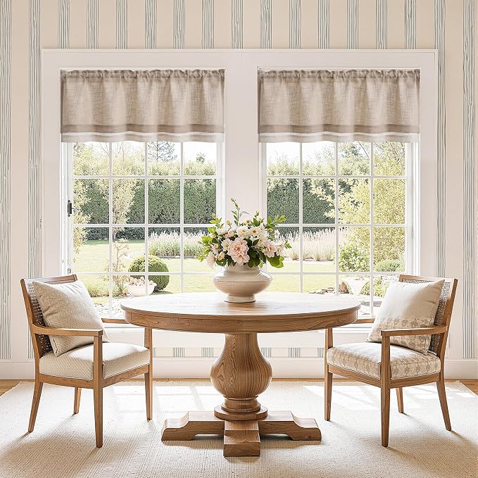 jinchan Linen Farmhouse Valances - Image 2
