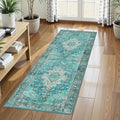 Washable Area Rug 2'6'' x 8' Vintage Traditional Persian Mat by Unknown
