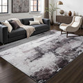 Toneed Abstract Area Rug Modern Washable Rug Soft Non Slip Rug Low Pile by Toneed