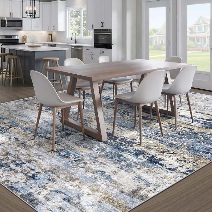 pmtsns Area Rugs 8x10 for Living Room: Washable Rug Modern Abstract Neutral - Image 7