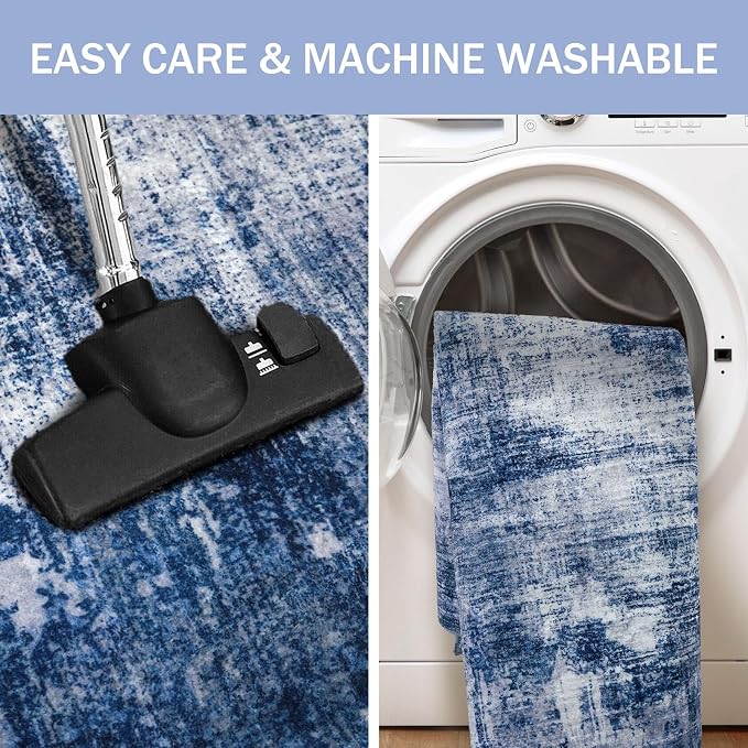 IOHOUZE Abstract Runner Rug 3x18 Ft Washable Runners - Image 3