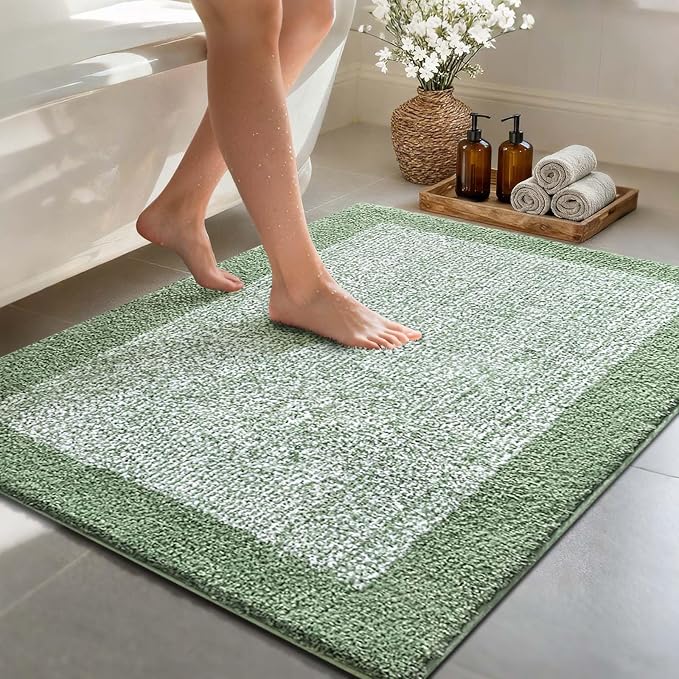 48x32 Large Bathroom Rugs Washable Non Slip, Soft Absorbent Quick Dry Mats by Unknown