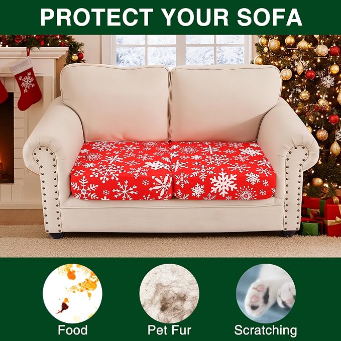 Smiry Printed Couch Cushion Covers, Stretch Soft Couch Covers - Image 7