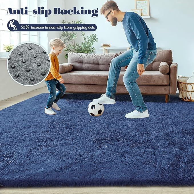 2x6 Runner Rug for Bedroom: Fluffy Shag Soft Washable Rugs Small Fuzzy Plush - Image 6