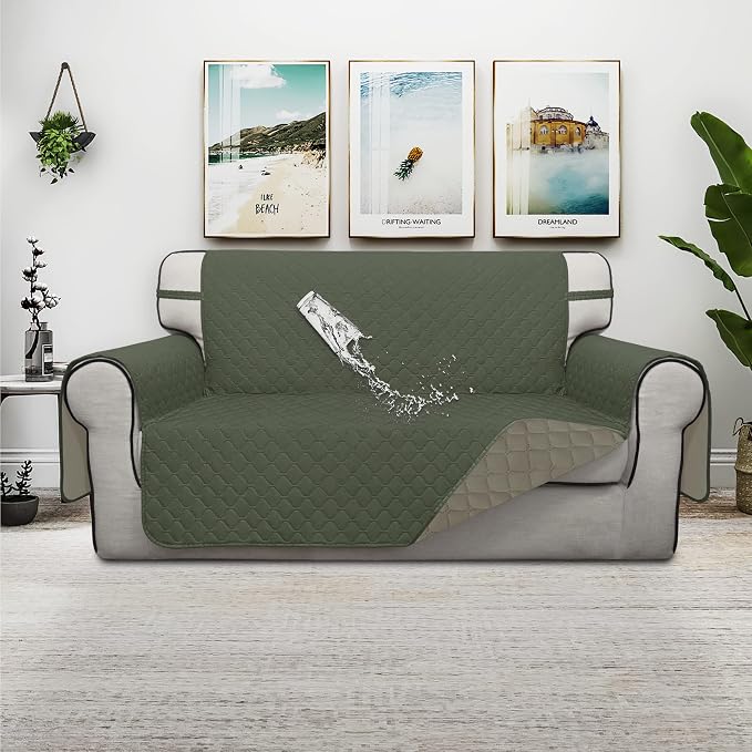 ISSUNTEX Double Protection 100% Waterproof Loveseat Sofa Covers - Image 2