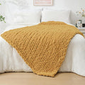 Bigacogo Chunky Knit Throw Blanket by Bigacogo
