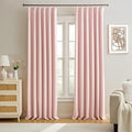 Baby Pink Room Darkening Curtains, Pinch Pleat by KEQIAOSUOCAI