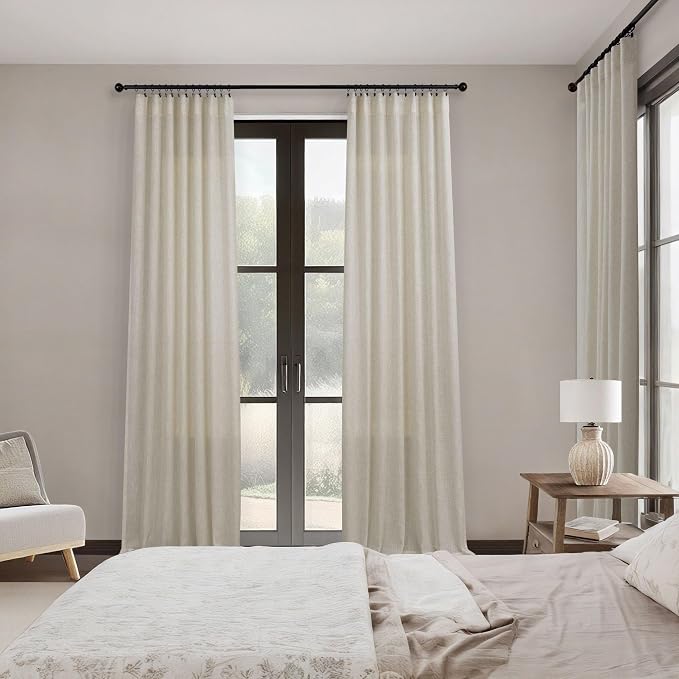 Pitalk 60 Inch Wide Curtains for Boys Bedroom Teen Girls 90 Inches Long Linen - Image 6