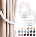 NICEEC 6 Pack Strong Magnetic Curtain Tiebacks Modern Simple Style Drape Tie by NICEEC