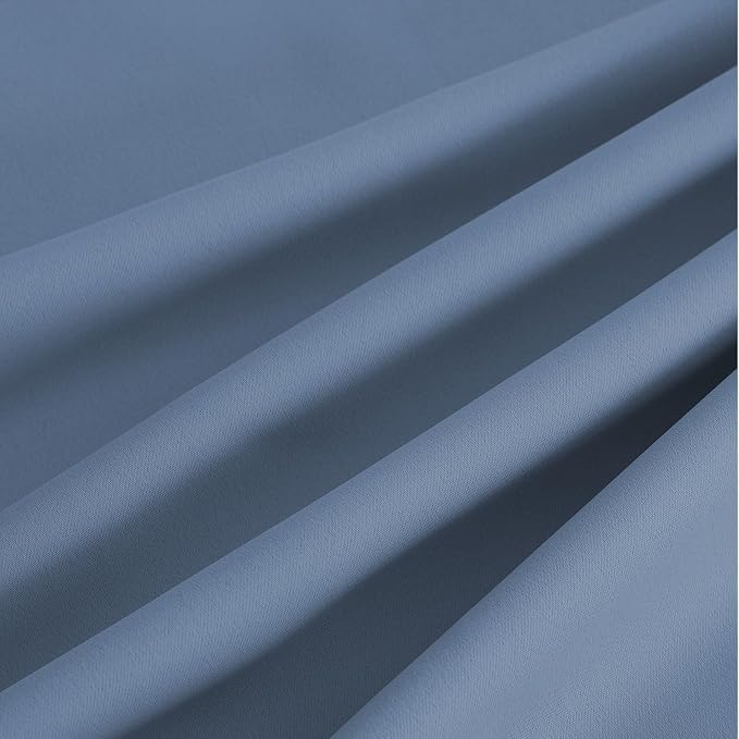 NICETOWN Blackout Curtains Grommet 2 Panels 72 Inches Long, Stone Blue - Image 9