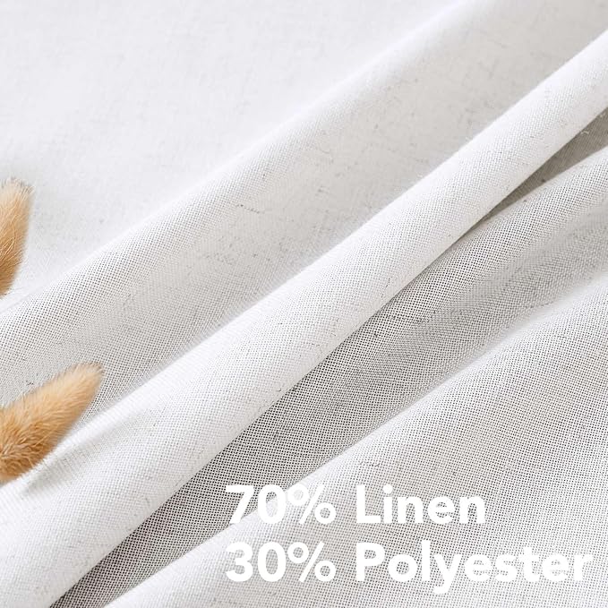 H.VERSAILTEX 2 Pack Ultra Luxurious High Woven Linen Elegant Semi Sheer - Image 4
