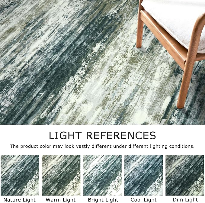 KOZYFLY Small Area Rug 2x3 Rug Entryway Rugs Modern Abstract Indoor Non-Slip - Image 4