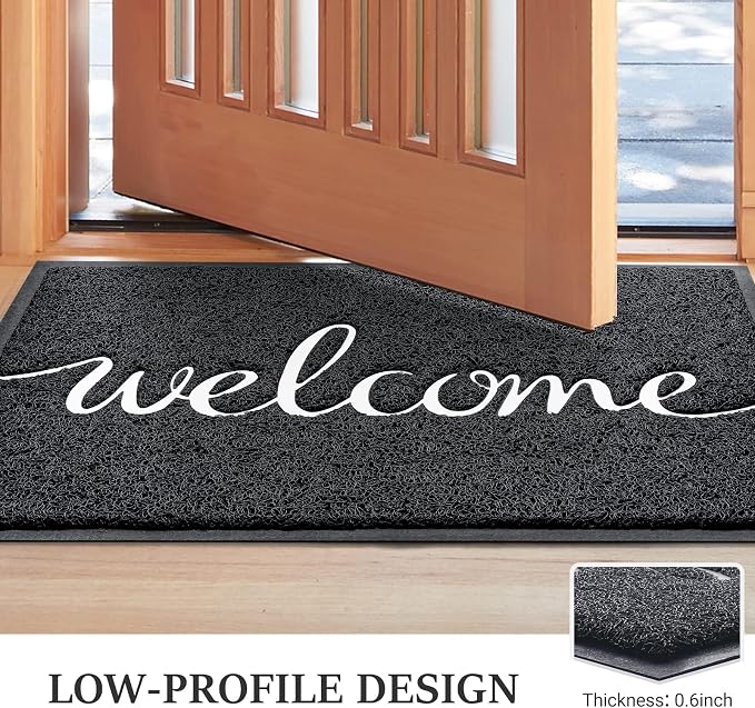 BeneathYourFeet Door Mat, Welcome Mat Low Profile Floor Mat Front Doormat - Image 4