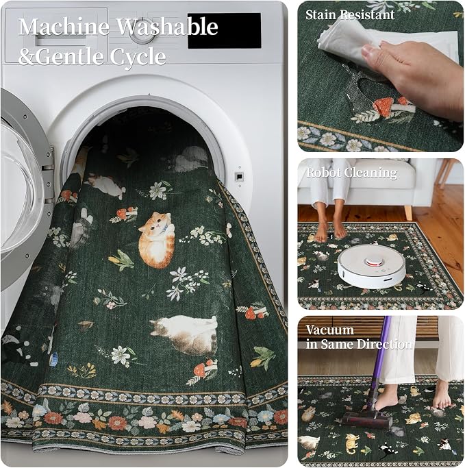 2'6"x8' Washable Kitchen Runner Rug - Image 6