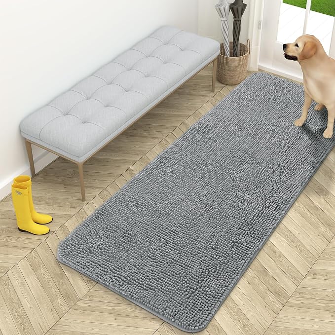 OLANLY Dog Door Mat for Muddy Paws 59x24, Absorbs Moisture and Dirt, Absorbent by OLANLY
