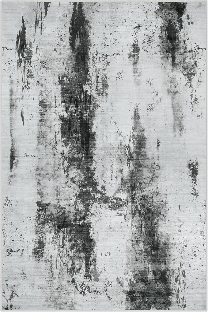 4x6 Area Rugs Washable Rug: Modern Abstract Living Room Rug Soft Anti-Skid Thin - Image 2