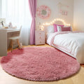 ONASAR Blush Round Area Rugs 5ft, Soft Bedroom Circle Rug Mats by ONASAR