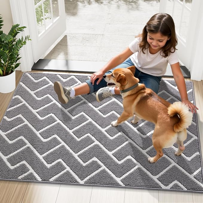 OLANLY Front Door Mat, Non-Slip Rubber Backing, Dirt Resistant and Absorbent - Image 8
