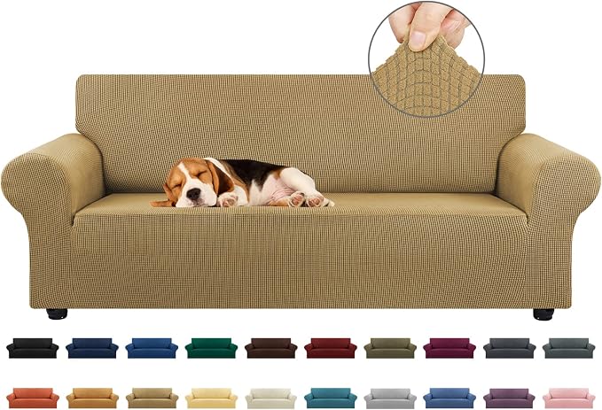 KEKUOU Stretch Sofa Cover Slipcover ，Couch Covers by KEKUOU