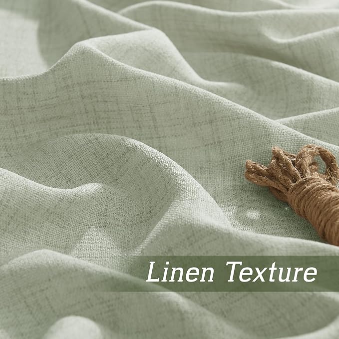 RYB HOME Linen Sheer Curtains and Drapes - Image 4