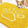 OLANLY Dog Door Mat for Muddy Paws 30x20, Paw Print Design, Absorbs Moisture by OLANLY