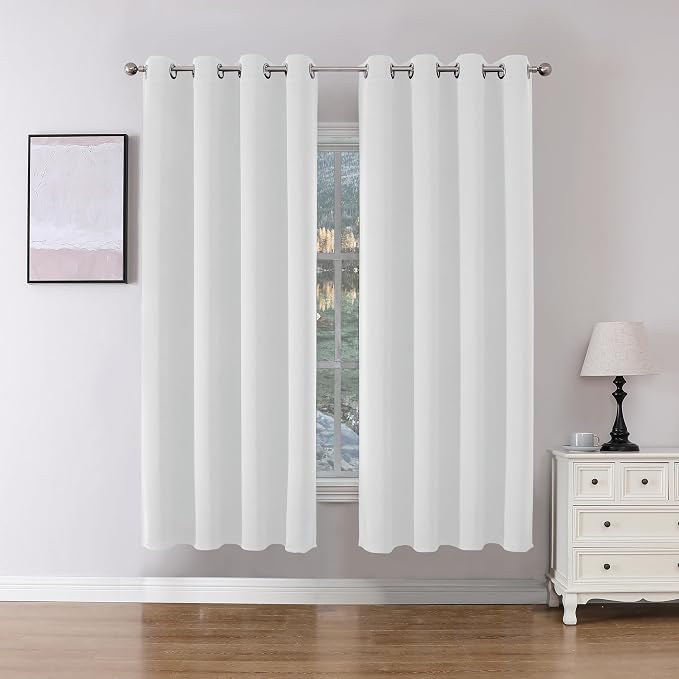 Joydeco Blackout Curtains 72 Inch Length 2 Panels Set, Thermal Insulated Long by JOYDECO