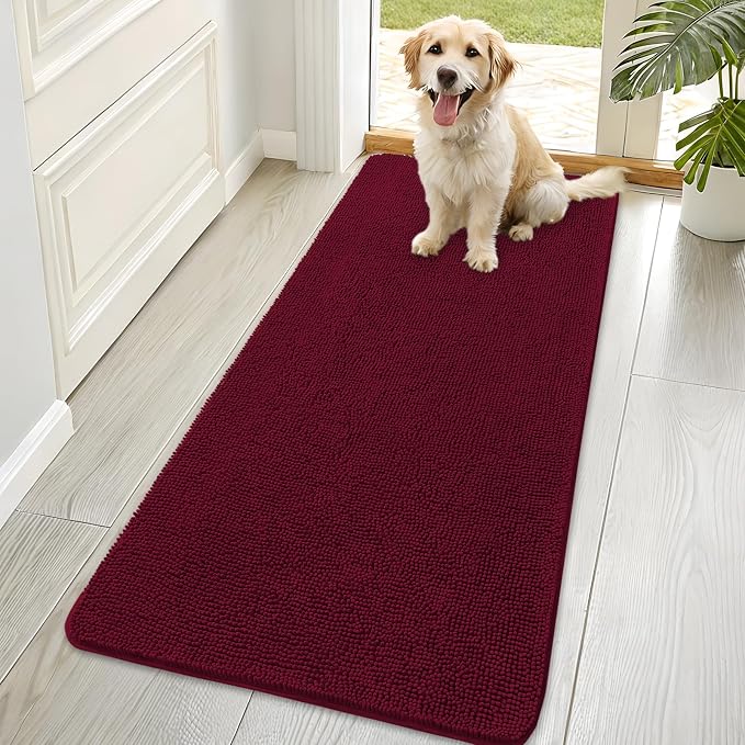 OLANLY Dog Door Mat for Muddy Paws 70x35, Absorbs Moisture and Dirt, Absorbent by OLANLY
