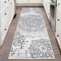 HEBE Hallway Runner Rug 2'x5' Washable Vintage Distressed Area Rugs Non Slip by HEBE
