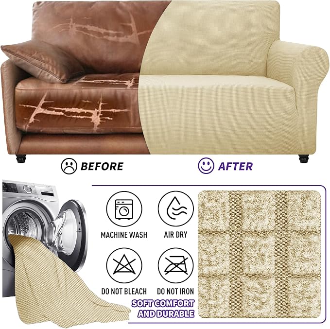 ZNSAYOTX Super Stretch Chair Slipcover Universal Sofa Chair Covers - Image 7
