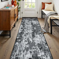 Washable Area Rugs 2'x8' Non-Slip Modern Abstract Soft by RELEANY