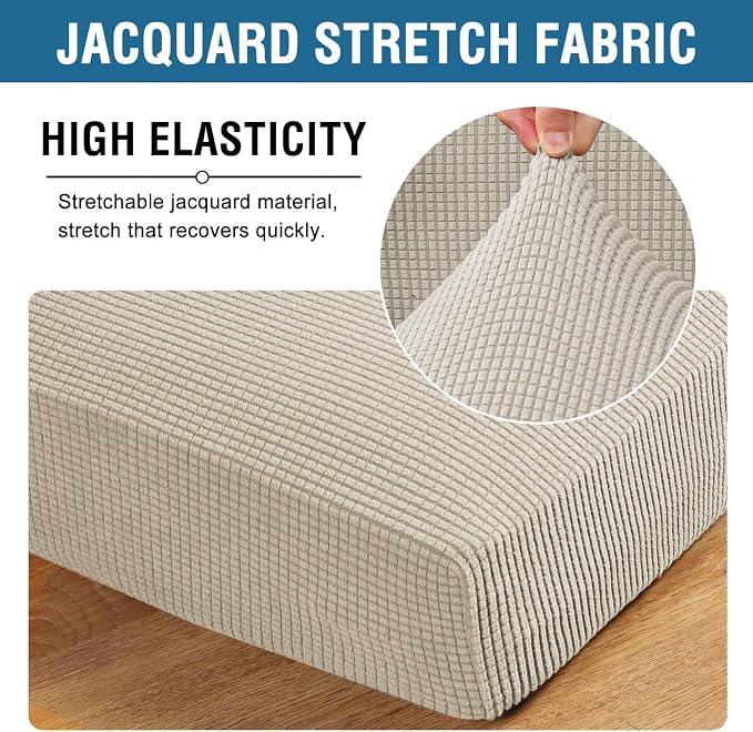 H.VERSAILTEX Super Stretch Individual Chaise Cover Sectional Couch Covers - Image 4