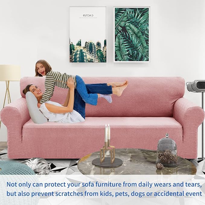 ZNSAYOTX 1 Piece Jacquard Couch Covers - Image 2
