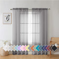 Aiyufeng 2 Panels Sheer Window Curtains 72 Inches Length, Elegant Window Voile by Aiyufeng