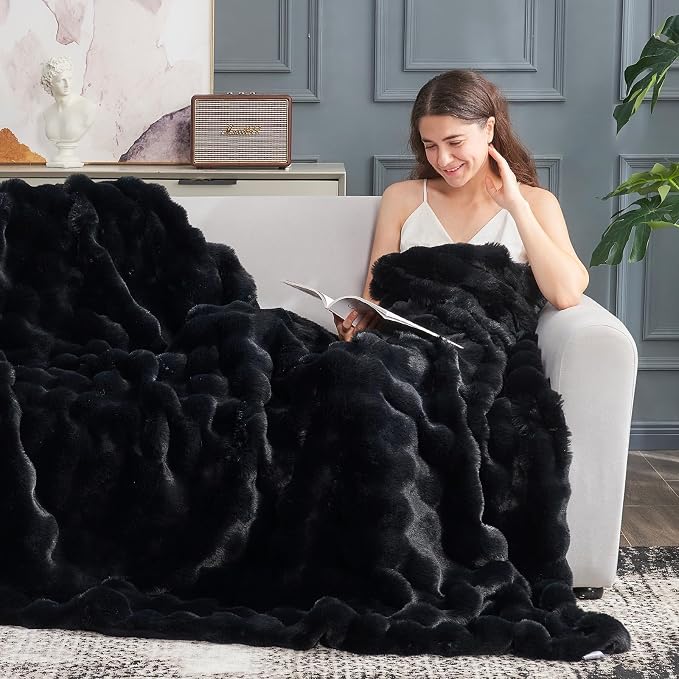 Cozy Bliss Faux Fur Throw Blanket - Image 6