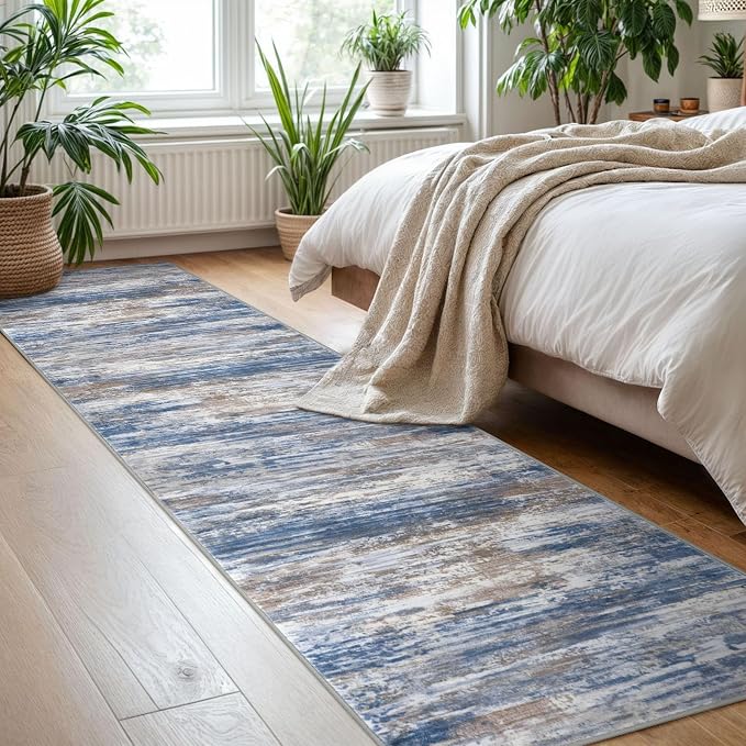 KOZYFLY Modern Abstract Hallway Runner Rug, 2x8 Kitchen Rugs Non-Slip Washable - Image 7