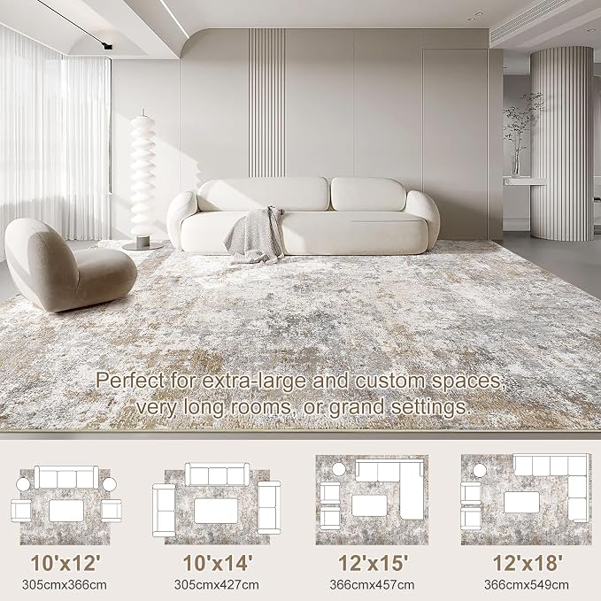UERMEI 10x14 Area Rug Living Room Rugs - Image 3