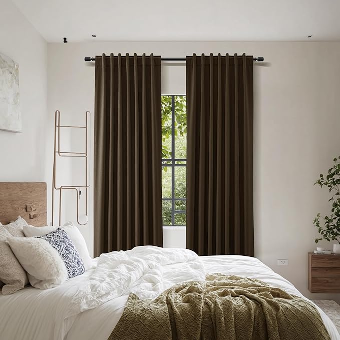 Guken 100% Blackout Curtains 90 Inch Length 2 Panels Set - Image 8