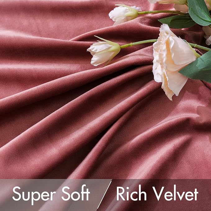 MIULEE Velvet Curtains 84 inches 2 Panels - Image 4