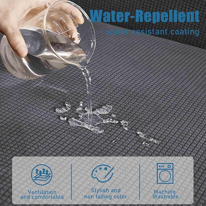 Water Repellent Sofa Cushion Slipcovers, Stretch Sofa Seat Cushion Cover - Image 3