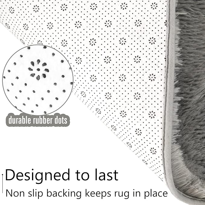 LOCHAS Ultra Soft Indoor Modern Area Rugs Fluffy Living Room Carpets - Image 6