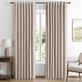 MIULEE 100% Blackout Linen Curtains by MIULEE