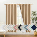 NICETOWN 100% Absolutely Blackout Linen Curtains by NICETOWN