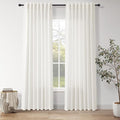Nanspring Neutral Linen Curtains 84 Inch Length 2 Panels Set by Nanspring